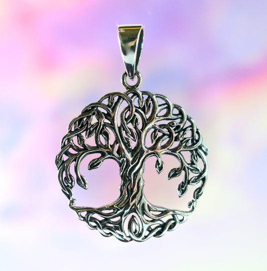 Sterling Silver (92.5) Hanging Tree Of Life Pendant