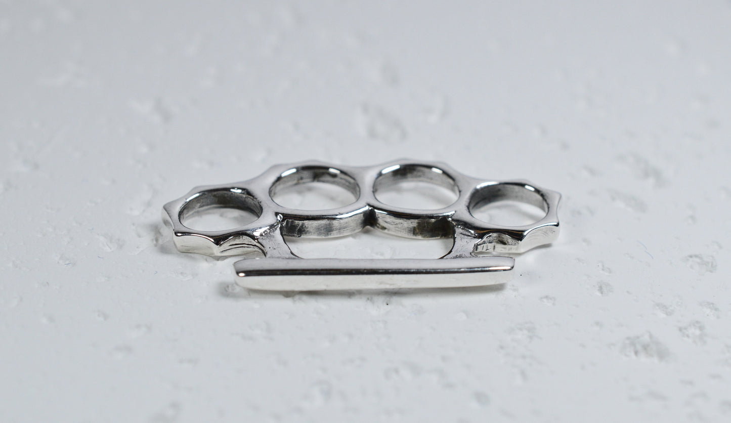 Silver knuckle duster pendent