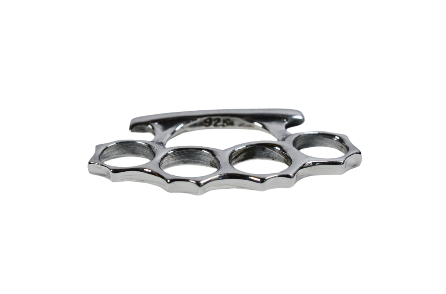 Silver knuckle duster pendent